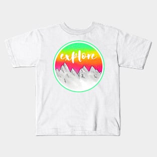 Mountains Explore Kids T-Shirt